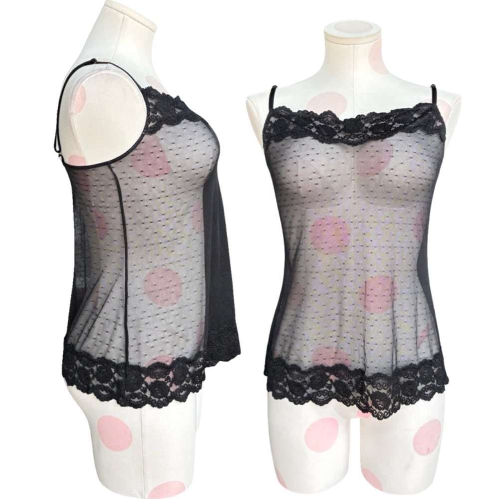 Jezebel Lace Chemise -Black lace Medium